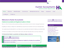 Tablet Screenshot of hunteraccountants.co.uk